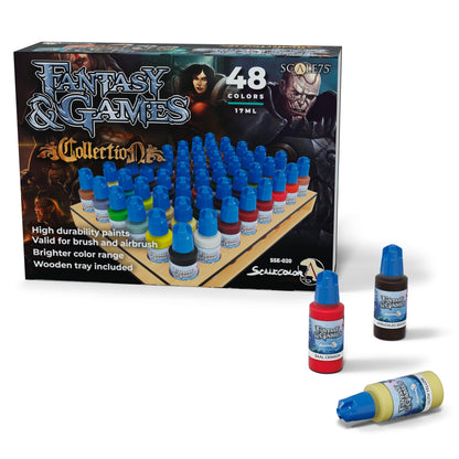 Scale 75 Fantasy & Games Collection Acrylic Paint Set 17ml - 48 Colours - Good Games