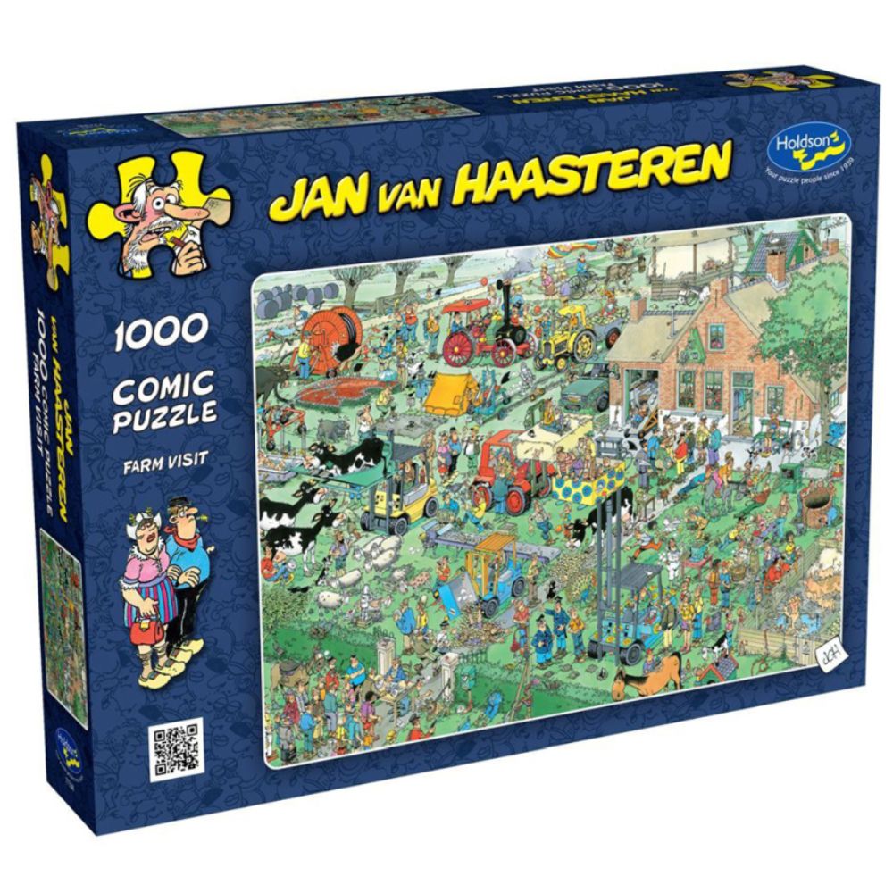 Jan van Haasteren - Farm Visit 1000 Piece Jigsaw - Good Games