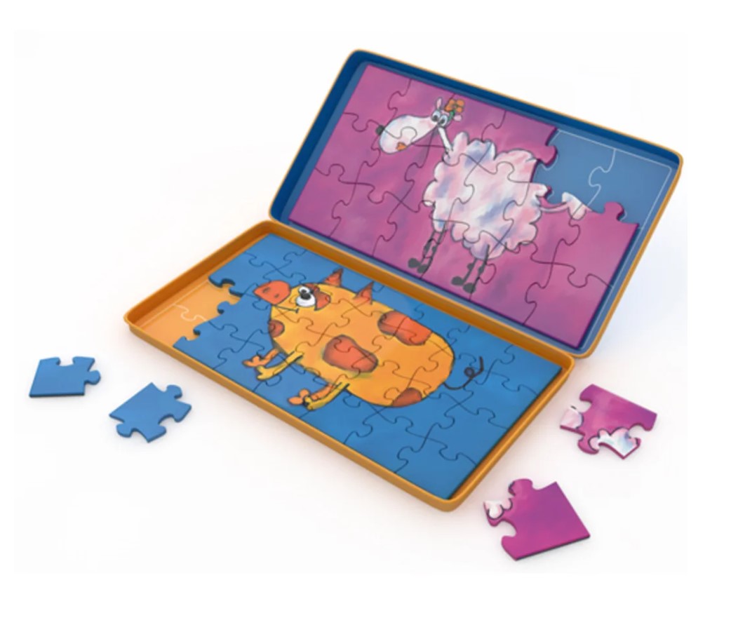 Magnetic Games Tins - Magnetic Farm Puzzles - Good Games