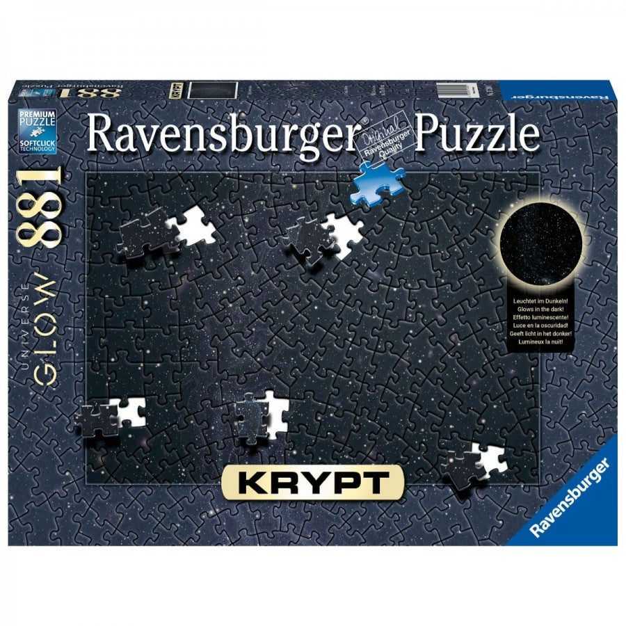 Ravensburger - Krypt Unverse Glow Spiral Puzzle 881 Piece Jigsaw - Good Games