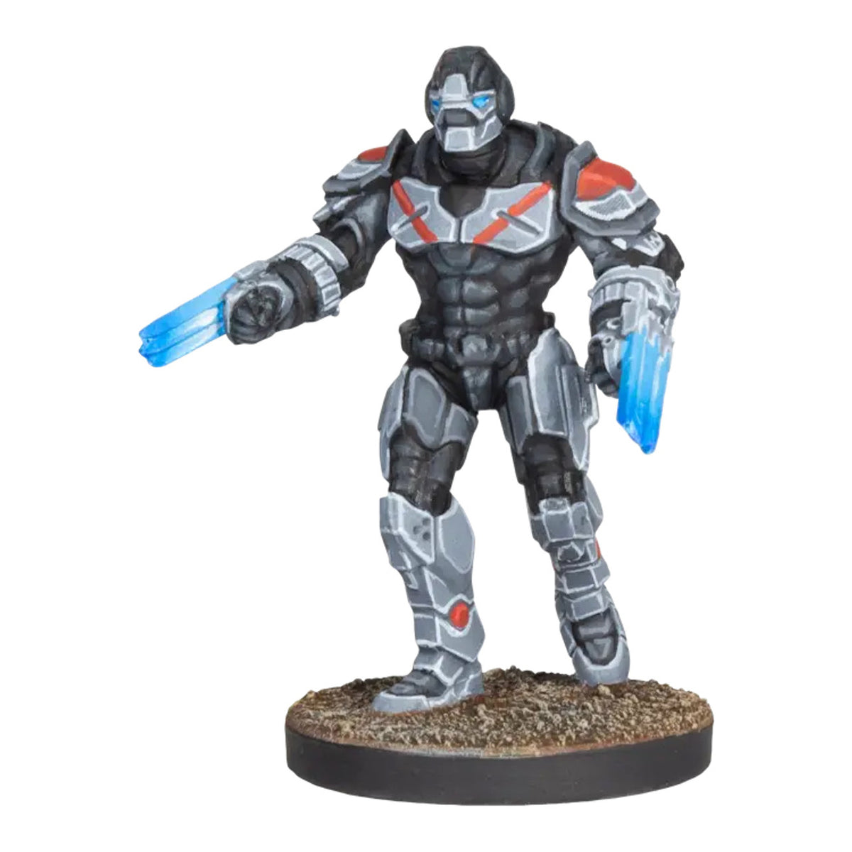 Set of fully assembled Enforcer miniatures in battle stances with Phase Claws