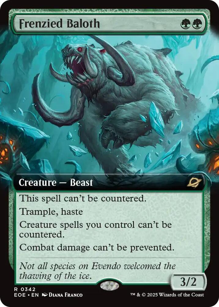 Frenzied Baloth 342/276 (Edge of Eternities)  - Extended Art