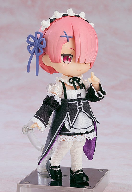 Full-body view of Nendoroid Doll Ram in maid costume