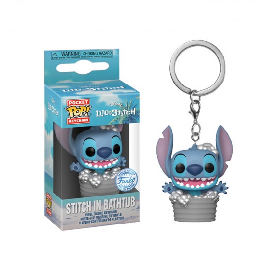 Lilo & Stitch - Stitch in Bathtub US Exclusive Pop! Keychain - Good Games