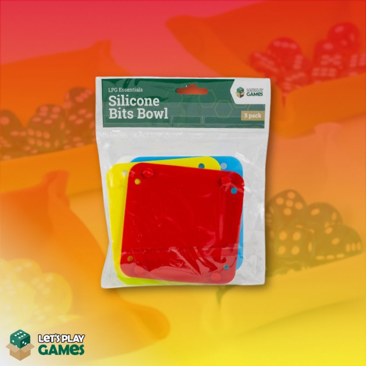 Lets Play Games Essentials Silicone Bits Bowl Pack