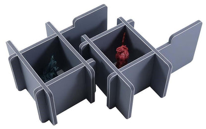Game insert organizer compartments holding Abyss game parts