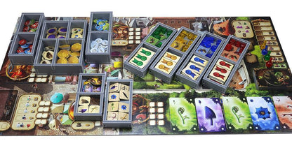 Folded Space organizer insert unfolded, showcasing foam sections designed for Alchemists components