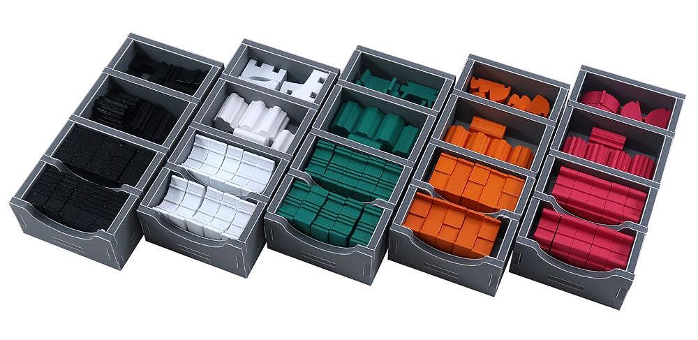 Folded Space Barrage organizer shown folded flat