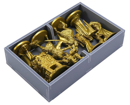 Overview of insert layout with box lid removed