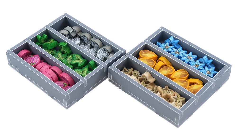 Close-up of compartment layout inside Bonfire insert