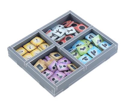 Side view of assembled Bonfire insert trays