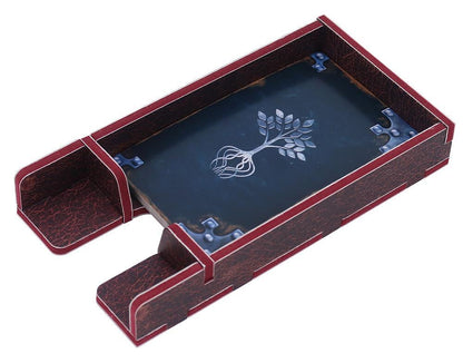 Insert showing game tokens and cards stored efficiently