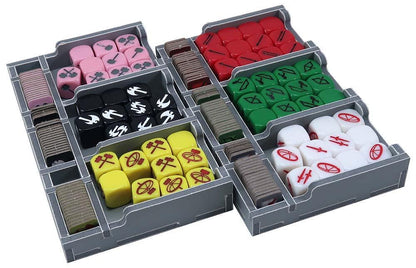 Folded Space organizer insert laid flat showing separated card slots