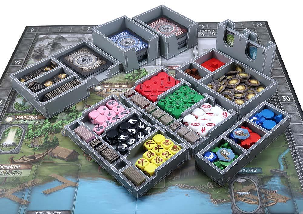 Folded Space insert showing multiple layers of organized game elements