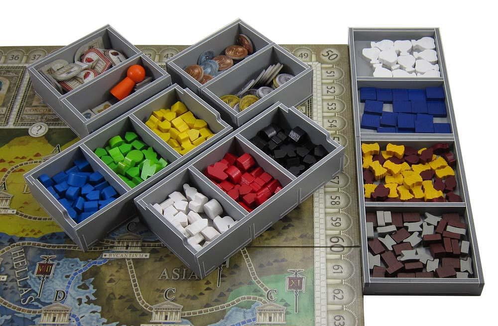 Top-down view of Concordia organizer with dividers