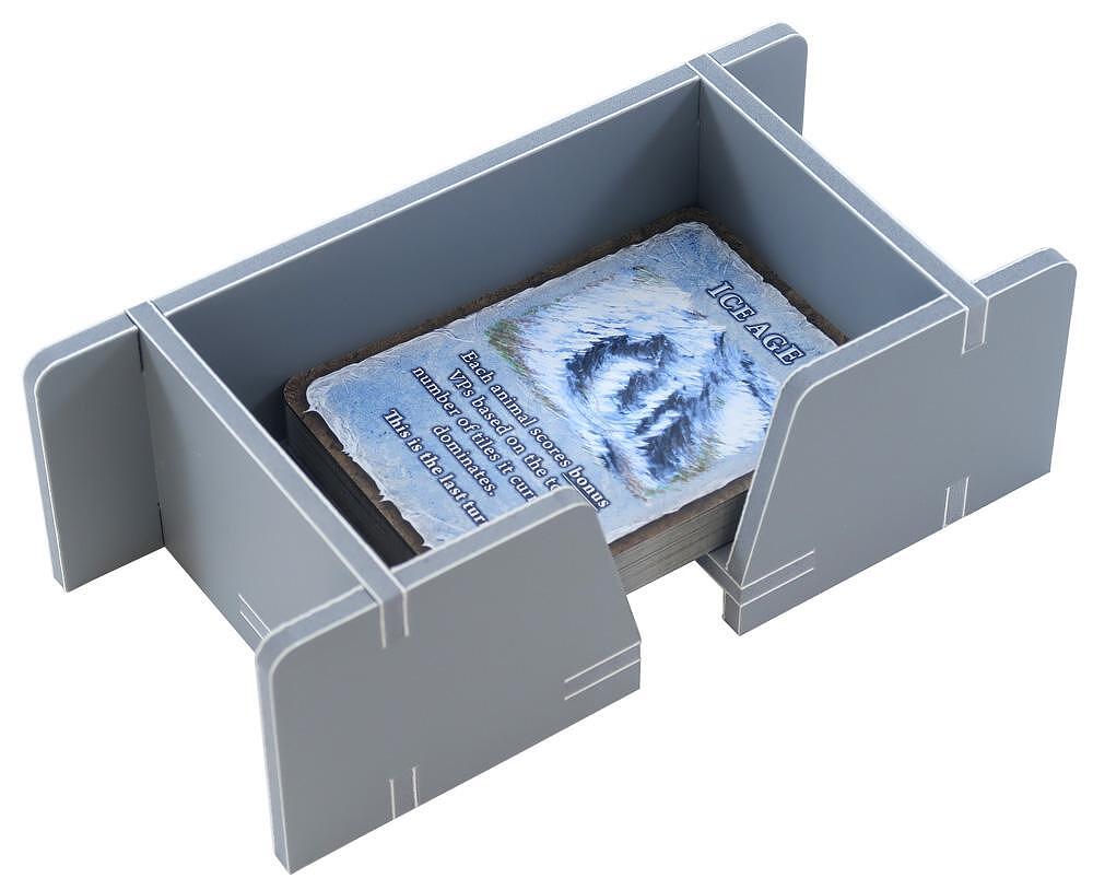 Folded Space organizer showing detailed compartments for Dominant Species game