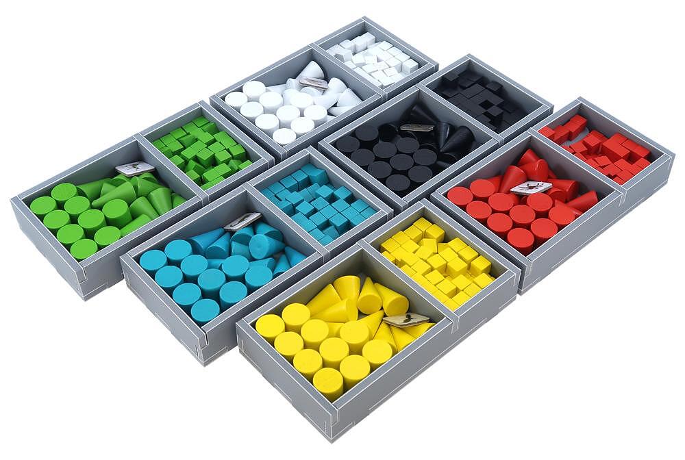 Folded Space insert with compartments for Dominant Species cards and tokens