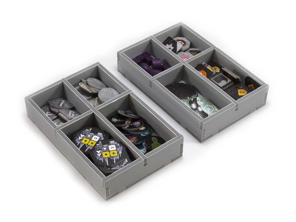 Folded Space Eclipse 1280x1280 game insert organizer with various tokens