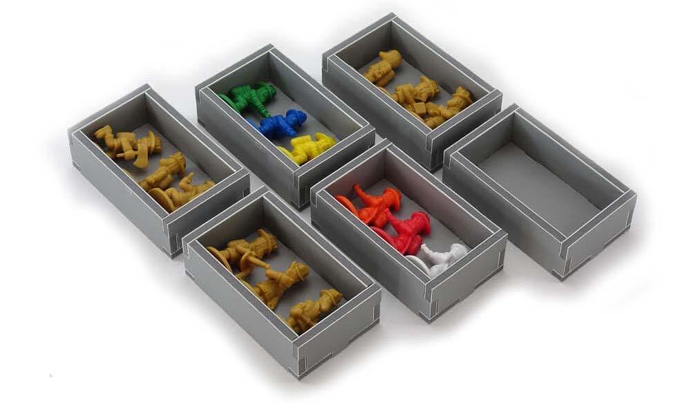 Folded Space insert showing cards and tokens perfectly fitted for Flash Point Fire Rescue