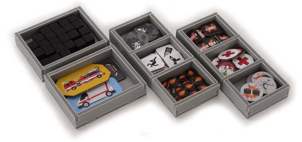 Folded Space insert designed to keep Flash Point Fire Rescue components neatly stored