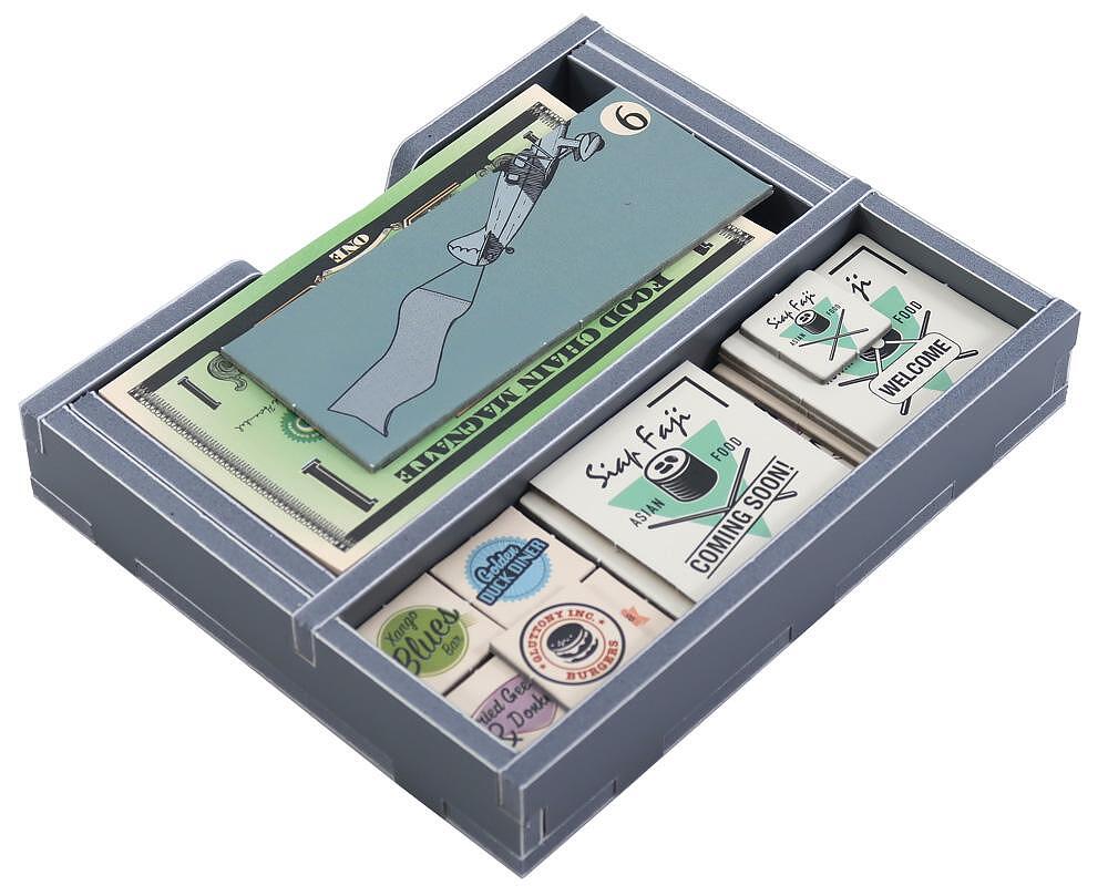 Folded Space Organizer Displaying Separate Trays for Efficient Setup and Storage