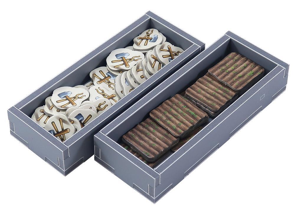 Folded Space Hallertau insert organizer for resource tokens and fields