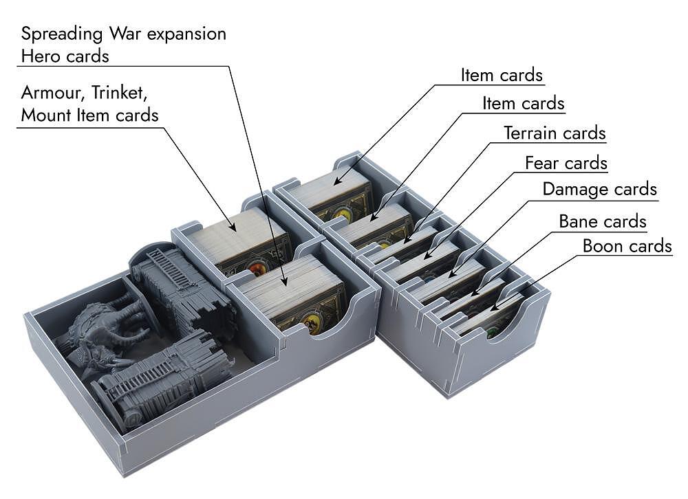 Folded Space - Game Inserts for Journeys in Middle-Earth Expansions - Good Games