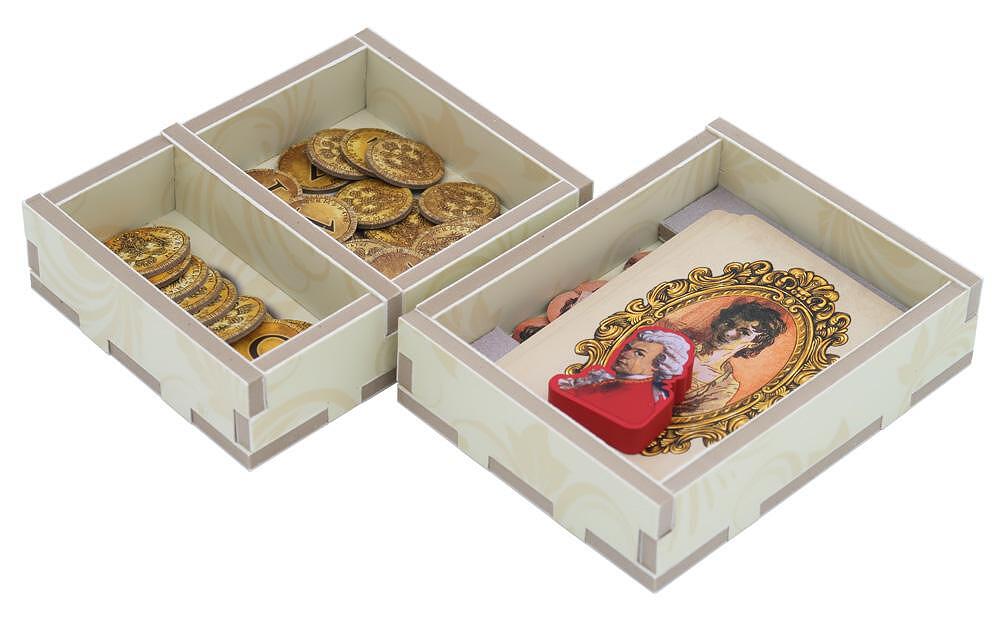 Lacrimosa insert organizer with coin and card compartments