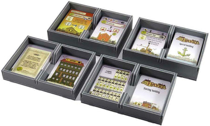 Folded Space Game Inserts for Le Havre folded organizer insert with game pieces