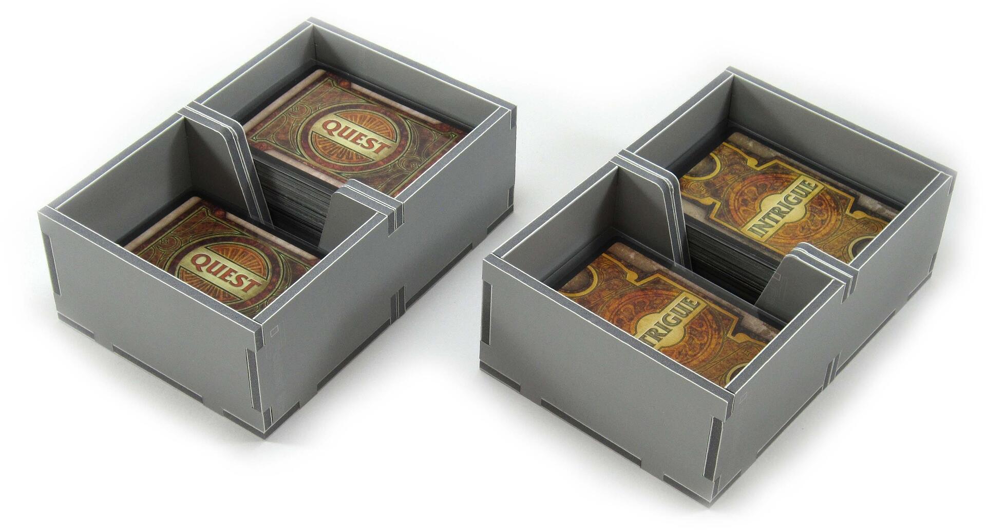 Folded Space - Game Inserts for Lords of Waterdeep with cards neatly stored