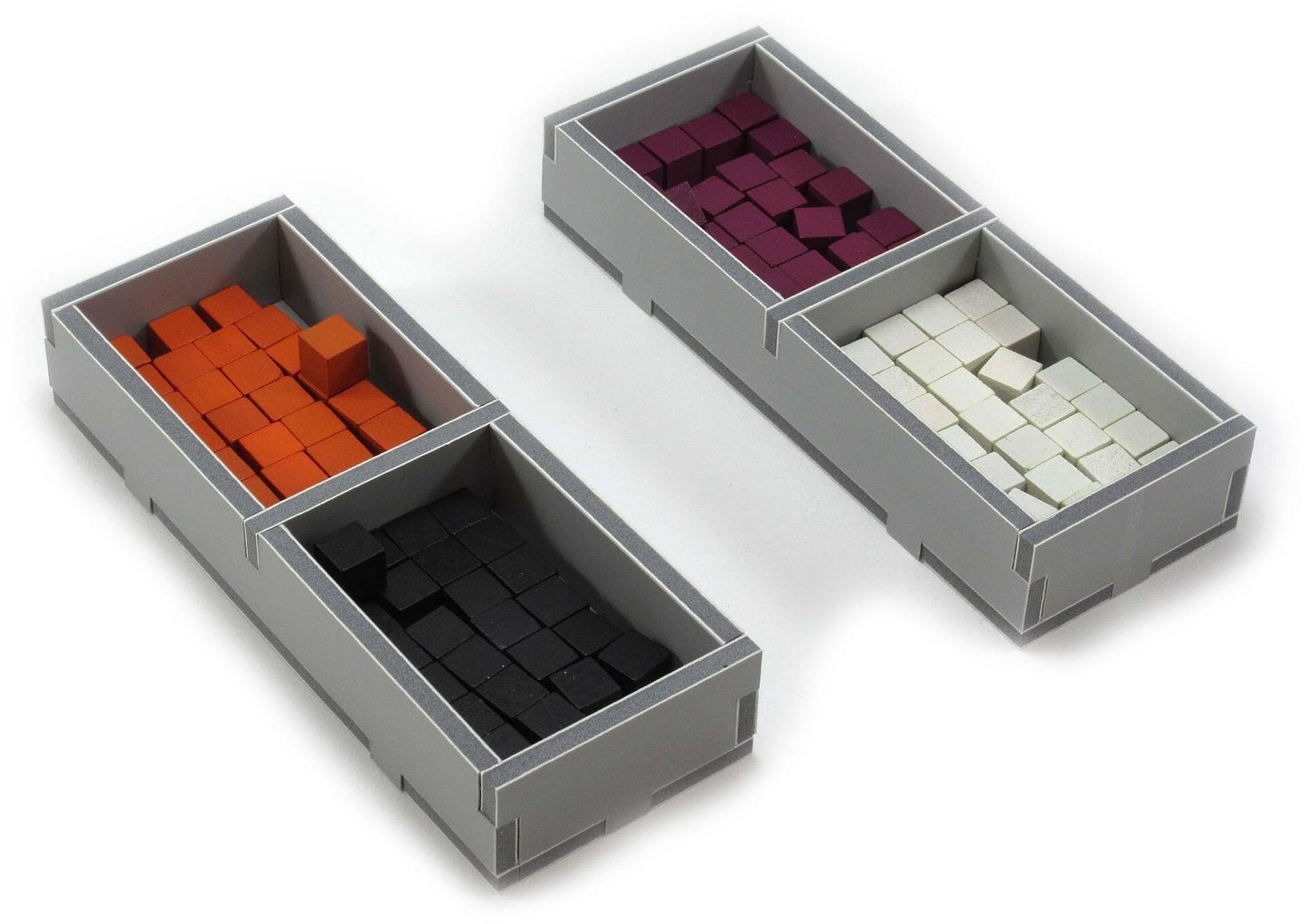 Folded Space - Game Inserts for Lords of Waterdeep with various game components arranged inside