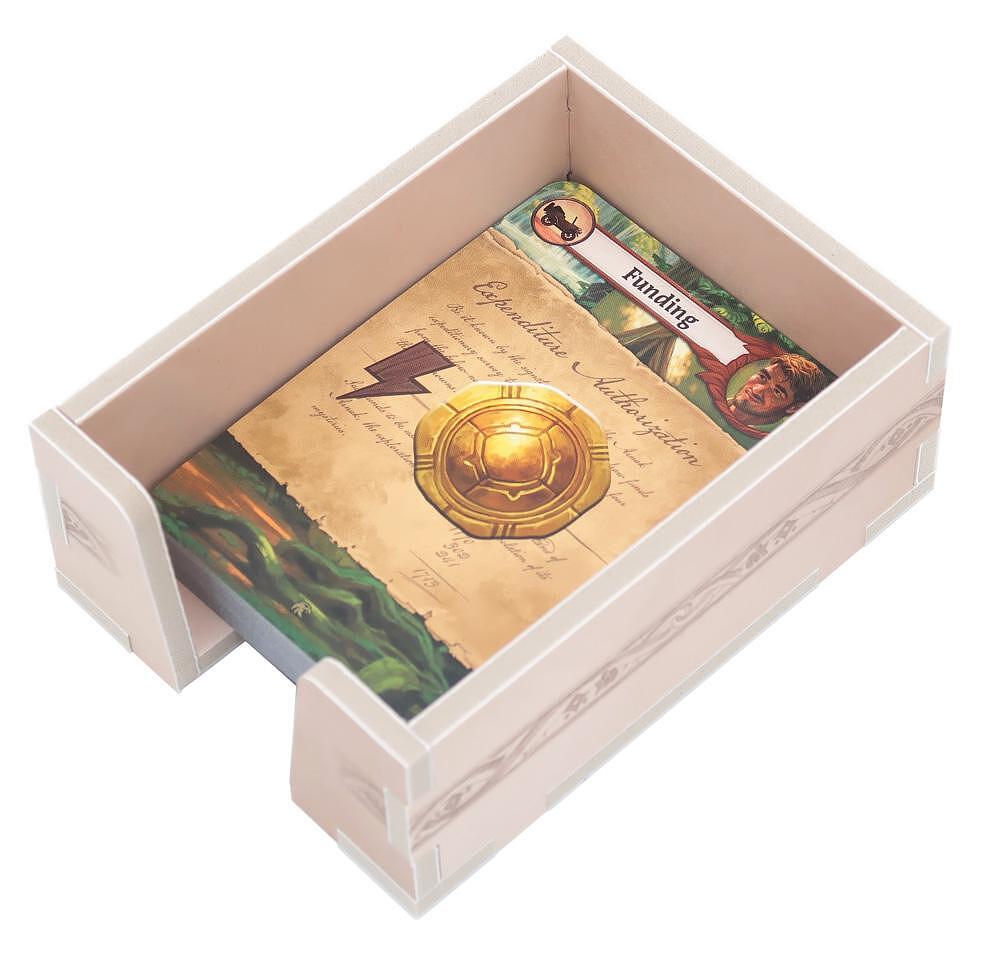 Lost Ruins of Arnak organizer insert with game components inside