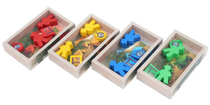 Folded Space Lost Ruins of Arnak organizer trays red yellow blue green pieces