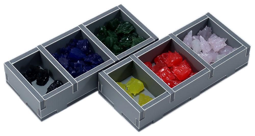 Folded Space insert for Mage Knight with custom slots for miniatures