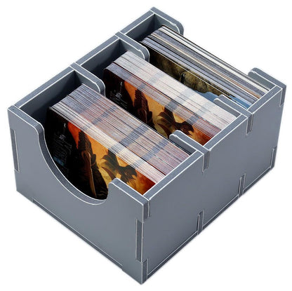 Folded Space insert showcasing Mage Knight game pieces arranged neatly