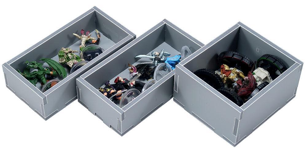 Folded Space insert featuring various compartments for Mage Knight