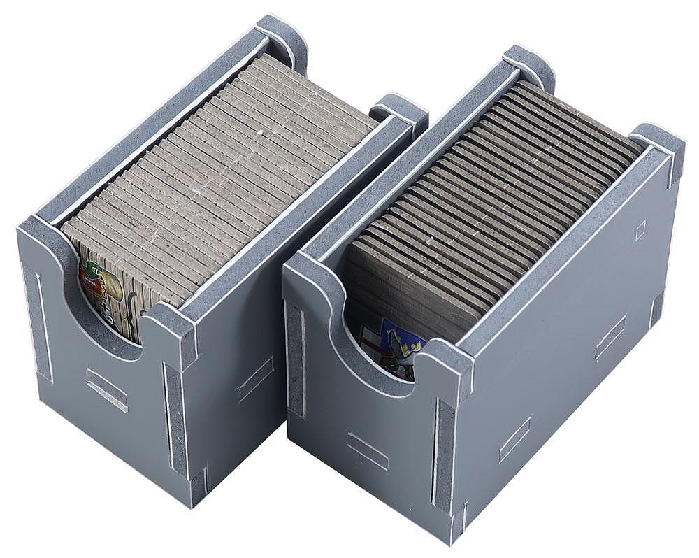 Folded Space insert showing neatly arranged Maracaibo pieces