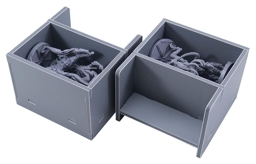 Insert with various game pieces stored securely for Nemesis Aftermath