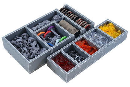 Insert pieces for Nemesis Lockdown displayed separately before assembly