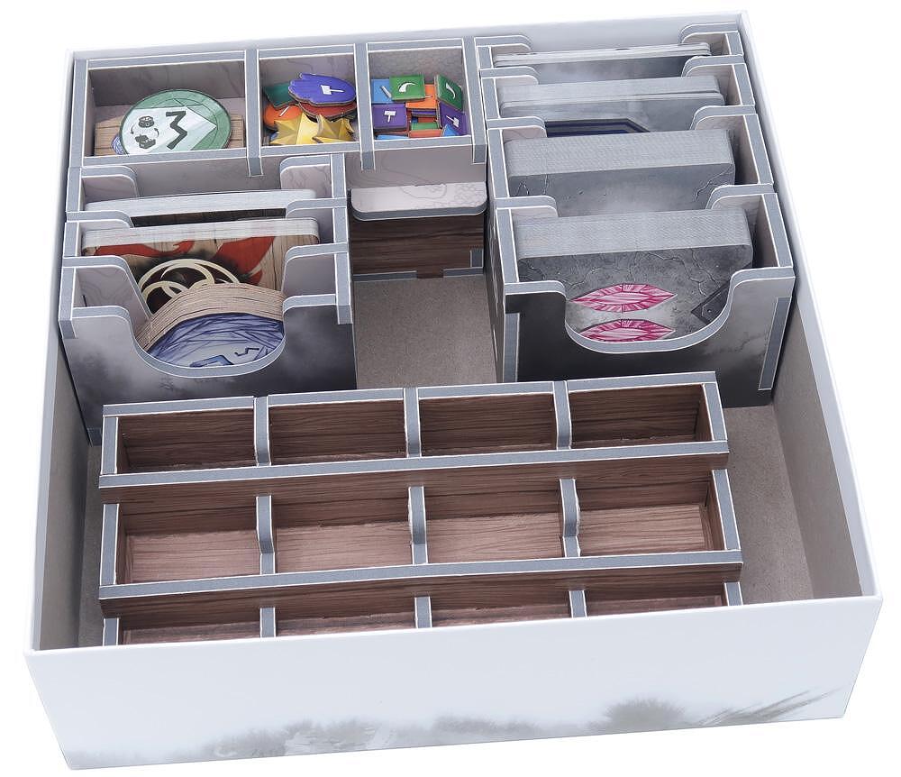 Folded Space Insert Organizer for Nidavellir Board Game, Gray