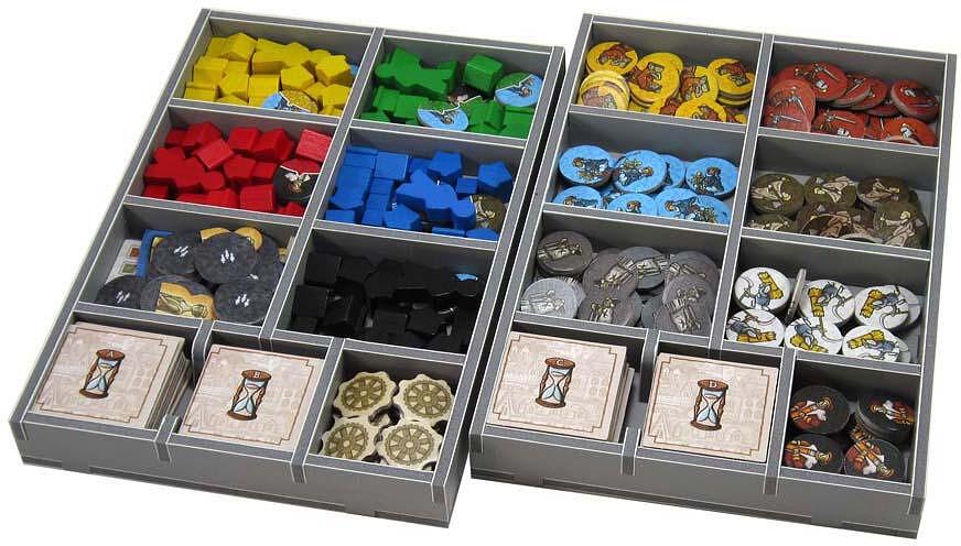 Side view of assembled Folded Space organizer for Orleans