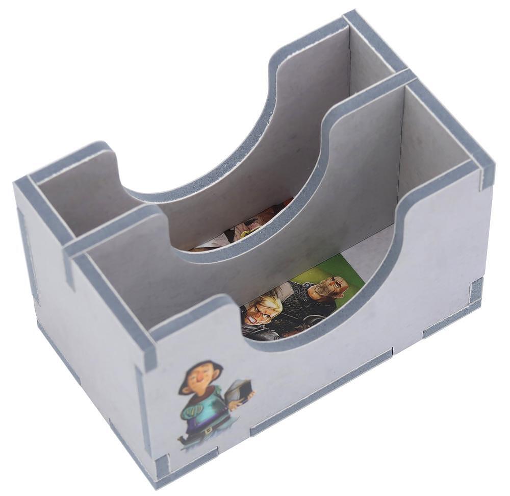 Folded Space organizer insert for Paladins of the West Kingdom Collector's Box, with cards and tokens neatly stored