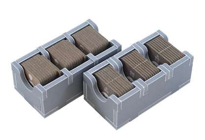 Individual tray units from Folded Space insert displayed separately
