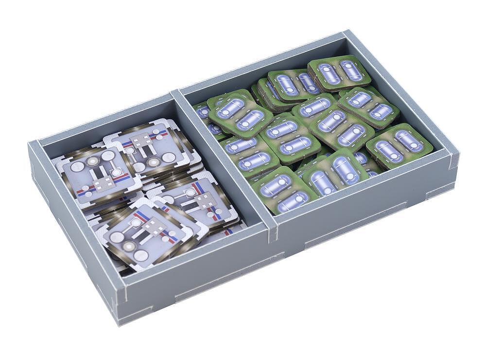 Folded Space insert displaying detailed compartments and layout