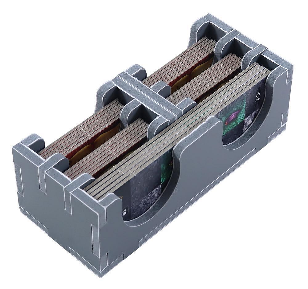 Folded Space insert partially expanded, displaying its sturdy construction for holding Praga Caput Regni game pieces