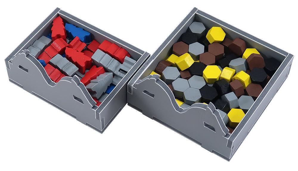 Folded Space organizer for Raiders of Scythia with tokens