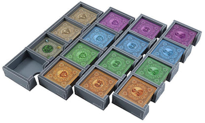 Folded Space insert organizer for Rajas of the Ganges, empty and folded flat for compact storage