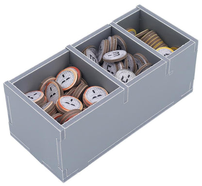 Folded Space organizer insert for Rallyman Dirt, side angle view