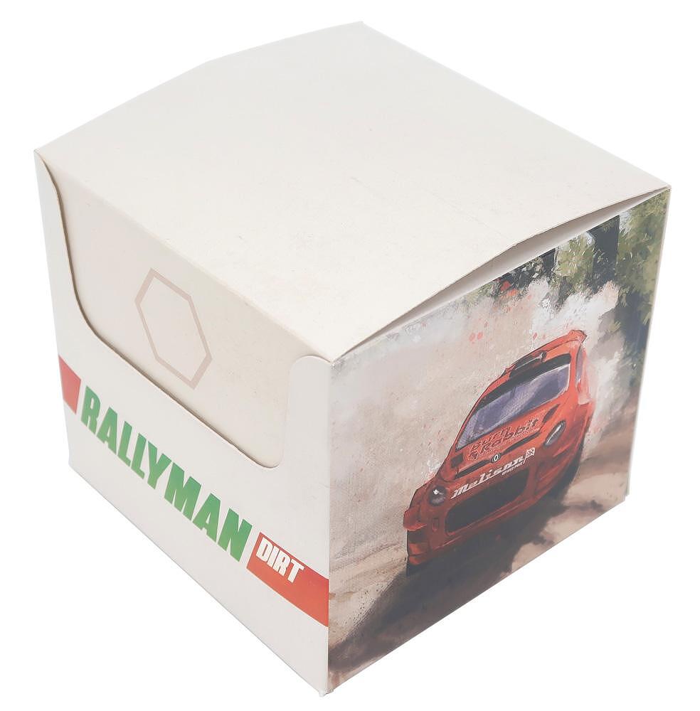 Folded Space Rallyman Dirt game insert fully opened, showing storage sections