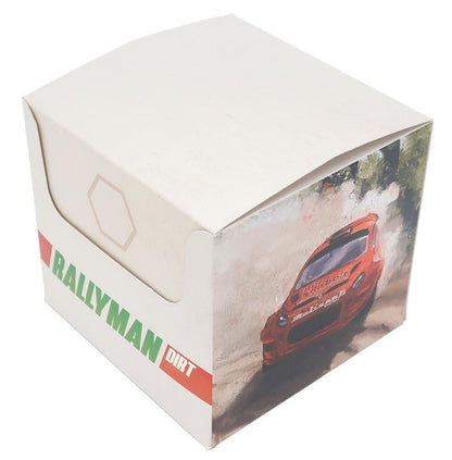 Folded Space Rallyman Dirt game insert fully opened, showing storage sections